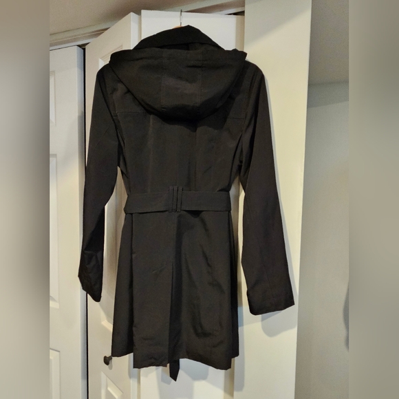 London Fog Hooded Trench Coat - Picture 3 of 3